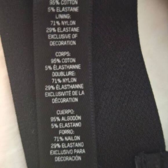 SKIMS COTTON RIBBED TRIANGLE BRA NWT - Picture 10 of 10